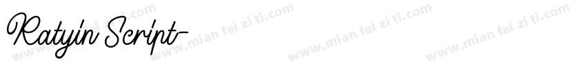 Ratyin Script字体转换